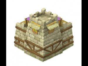 cartoon world - city gate 04 3D Model