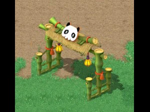 mundo de dibujos animados - muralla de la ciudad 02 Modelo 3D