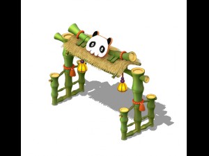 cartoon world - city wall 02 3D Model
