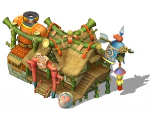 cartoon world - armor shop 3D मॉडल