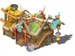 cartoon world - armory shop 04 3D Model