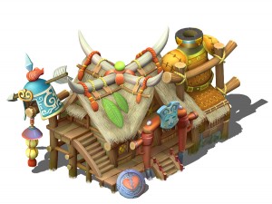 cartoon world - armory shop 04 3D Модель