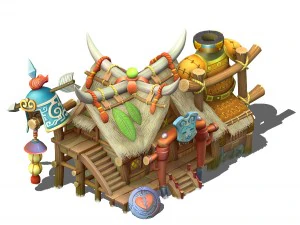 cartoon world - armory shop 04 3D Model