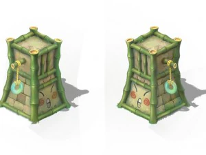 cartoon world - crown jue column 3D Model