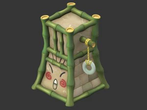 cartoon world - crown jue column 3D Model