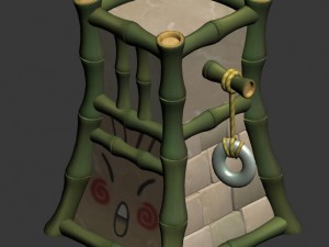 cartoon world - crown jue column Modelo 3D
