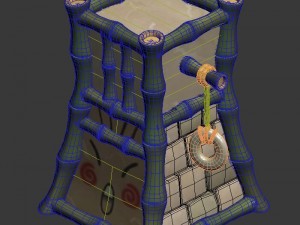 cartoon world - crown jue column Modelo 3D