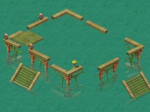 cartoon world - lotus terrace 3D Model