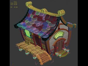 cartoon world - house 001 3D Model