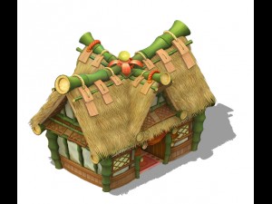 cartoon world - house 01 3D 模型