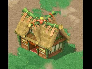 cartoon world - house 01 3D Model