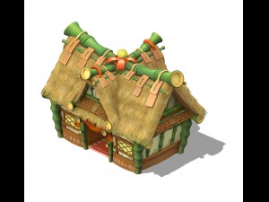 cartoon world - house 01 3D 模型