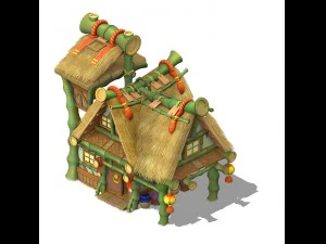 cartoon world - house 02 3D Model