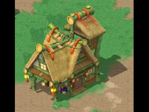 cartoon world - house 02 3D Model