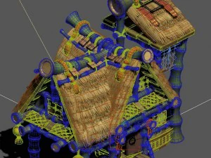 cartoon world - house 02 3D Model