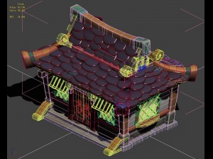 cartoon world - house 003 3D Model