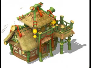 cartoon world - house 03 3D Model