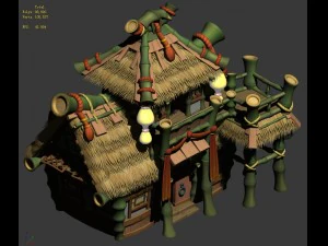 cartoon world - house 03 3D Model