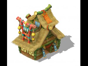 cartoon world - house 04 Modello 3D