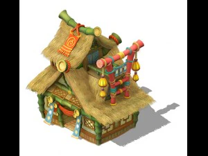 cartoon world - house 04 3D Model