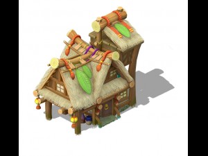 cartoon world - house 0204 3D Model
