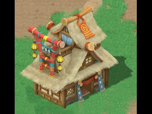 cartoon world - house 0404 Model 3D