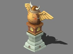 cartoon world - soft egg warrior 04 3D Model