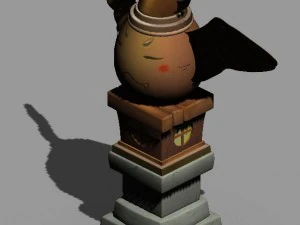 cartoon world - soft egg warrior 04 3D Model