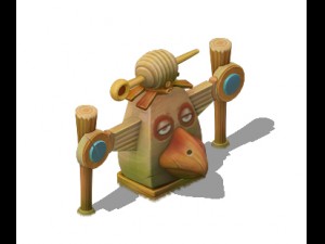 cartoon world - god blessed bird 04 Modelo 3D