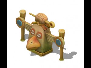 cartoon world - god blessed bird 04 Modelo 3D