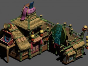 cartoon world - jewelry store 3D Model