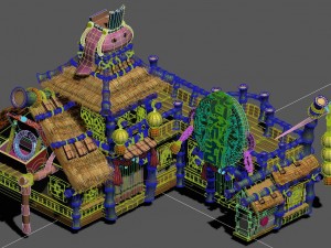 cartoon world - jewelry store 3D Model