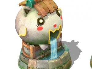 cartoon world - well 04 3D Model