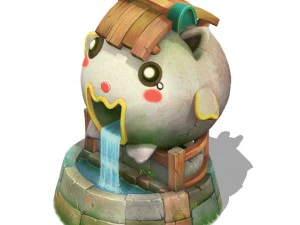 cartoon world - well 04 3D Model