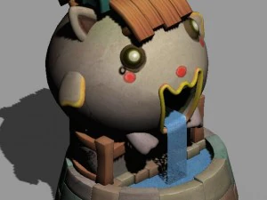 cartoon world - well 04 3D Model