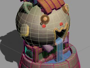 cartoon world - well 04 3D Model
