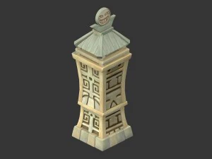cartoon world - wan no border 04 3D Model