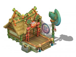 cartoon world - martial arts 3D Model