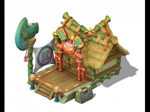 cartoon world - martial arts 3D Model