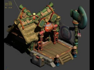 cartoon world - martial arts 3D Model