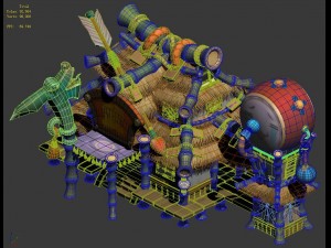 cartoon world - shop Modèle 3D
