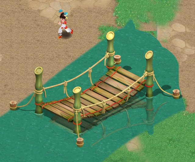 cartoon world - small bridge 3D मॉडल .c4d .max .obj .3ds .fbx .stl .blend 