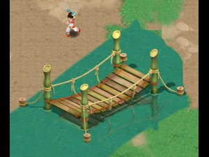 만화 세계 - 작은 다리 3D 모델