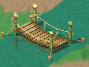 cartoon world - small bridge 3D मॉडल