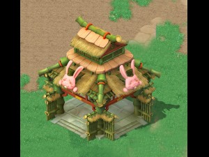cartoon world - little pavilion 3D Model