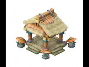 cartoon world - small pavilion 04 Modello 3D