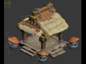 cartoon world - small pavilion 04 Modello 3D