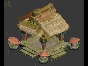 cartoon world - small pavilion 04 Modello 3D
