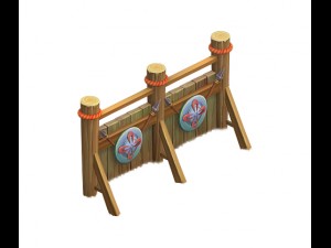 cartoon world - small wall 0204 3D Model