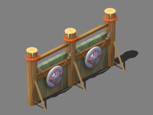 cartoon world - small wall 0204 3D Model
